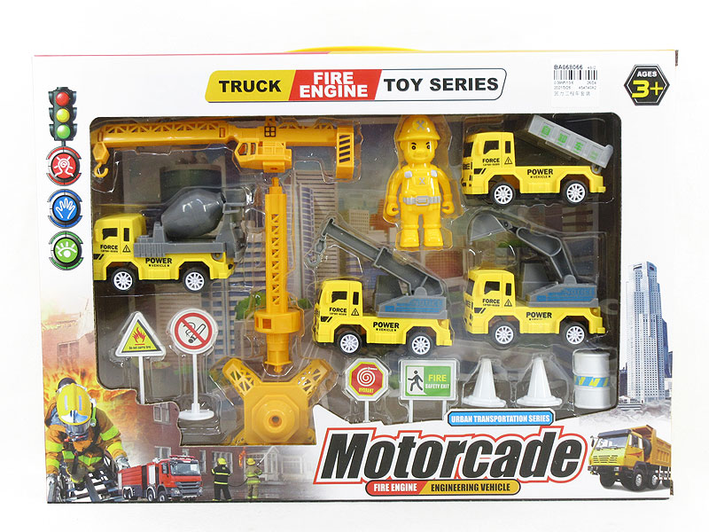 Pull Back Construction Truck Set toys