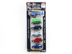 Pull Back Cross-country Car & Pull Back Plane(6in1)