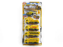 Pull Back Construction Truck Set(5in1)
