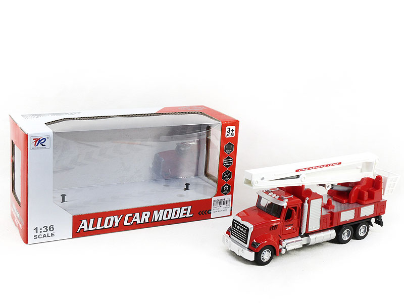 Die Cast Fire Engine Pull Back W/L_S toys