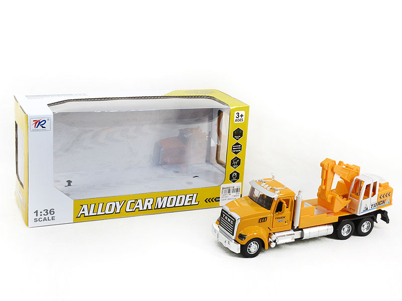 Die Cast Construction Truck Pull Back W/L_S toys