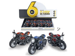 1:12 Die Cast Motorcycle Pull Back W/L_M(12in1)