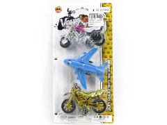 Pull Back Motorcycle & Pull Back Plane(3in1)