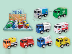 Die Cast Construction Truck Pull Back(16in1)