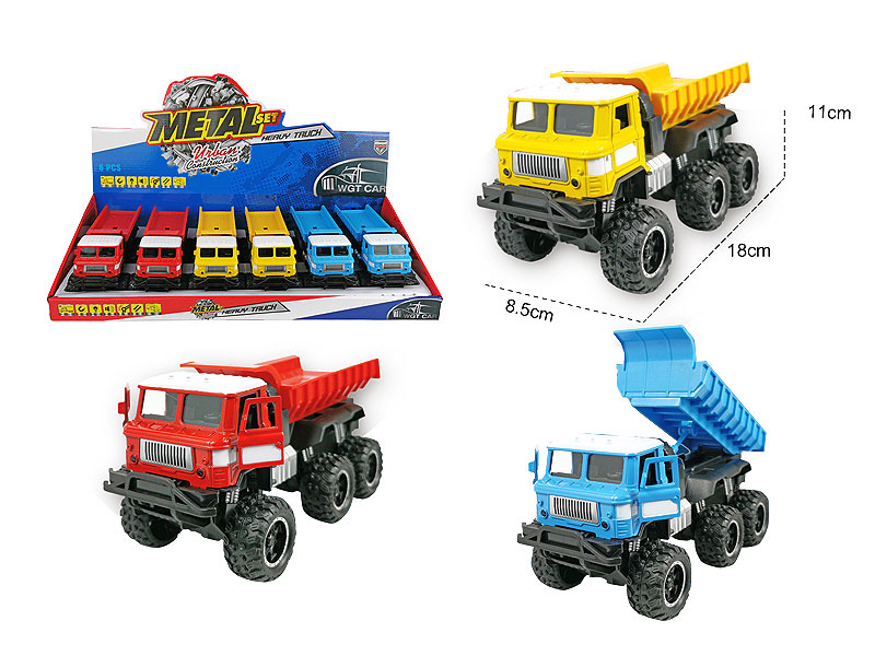 Die Cast Car Set Pull Back W/L_M(6in1) toys