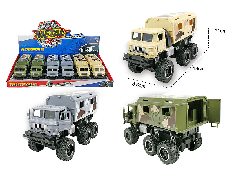 Die Cast Car Pull Back W/L_M(6in1) toys