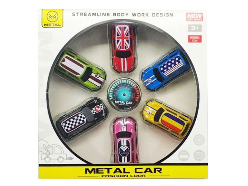 Die Cast Car Pull Back(6in1) toys