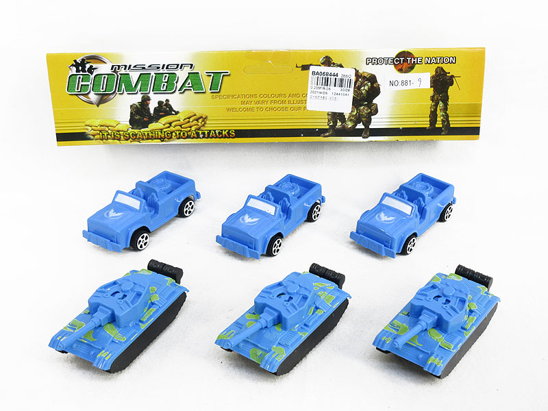Pull Back Tank & Jeep(6in1) toys