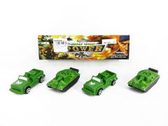 Pull Back Tank & Jeep(4in1) toys