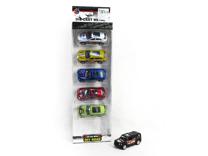 1:50 Die Cast Cross-country Car Pull Back(6in1) toys