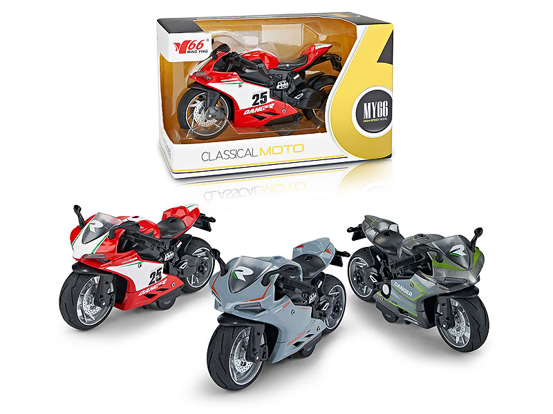 Die Cast Motorcycle Pull Back(3C) toys