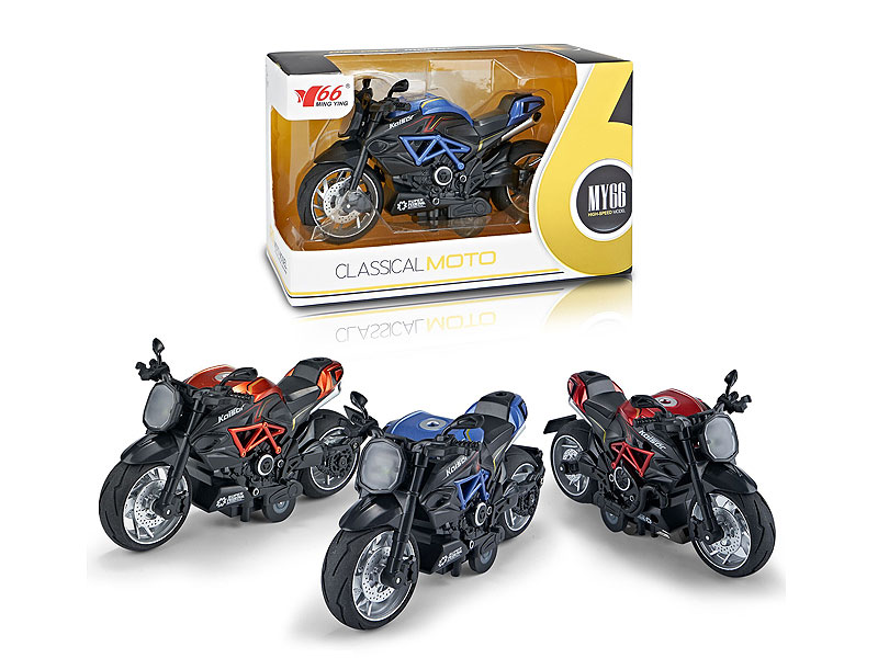 Die Cast Motorcycle Pull Back(3C) toys