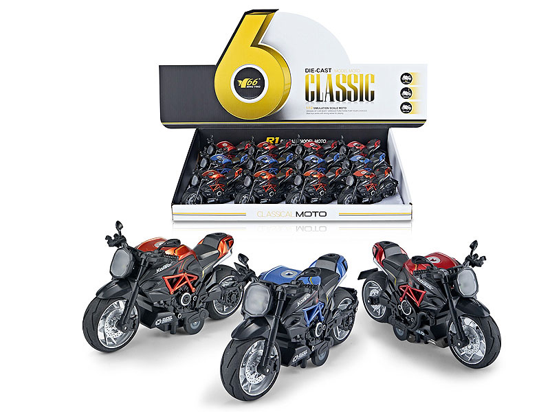Die Cast Motorcycle Pull Back(12in1) toys