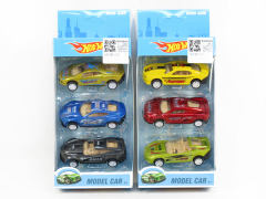 Die Cast Sports Car Pull Back(3in1)