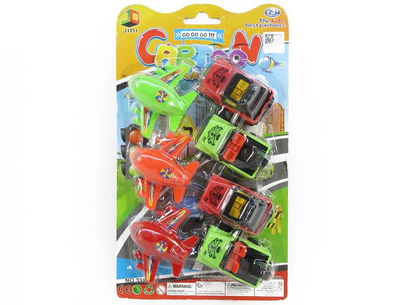 Pull Back Car & Airplane(7in1) toys