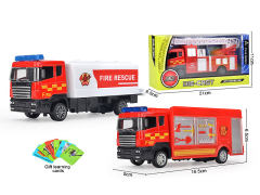 Die Cast Fire Engine Set Pull Back(3S)