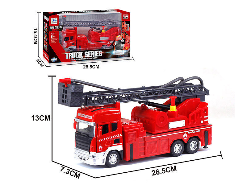 Die Cast Fire Engine Pull Back W/L_M toys