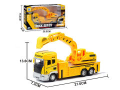 Die Cast Construction Truck Pull Back W/L_M