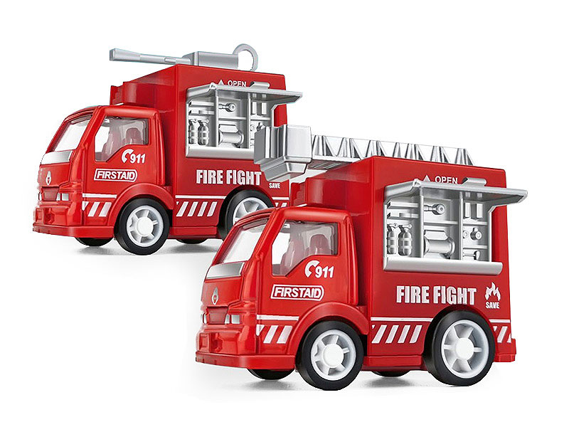 Die Cast Fire Engine Pull Back(2S) toys
