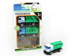 Pull Back Sanitation Car(3in1)