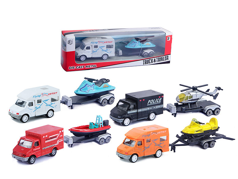 Die Cast Truck Pull Back(4S4C) toys