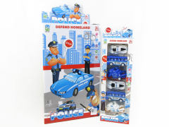 Pull Back Police Car(8in1)