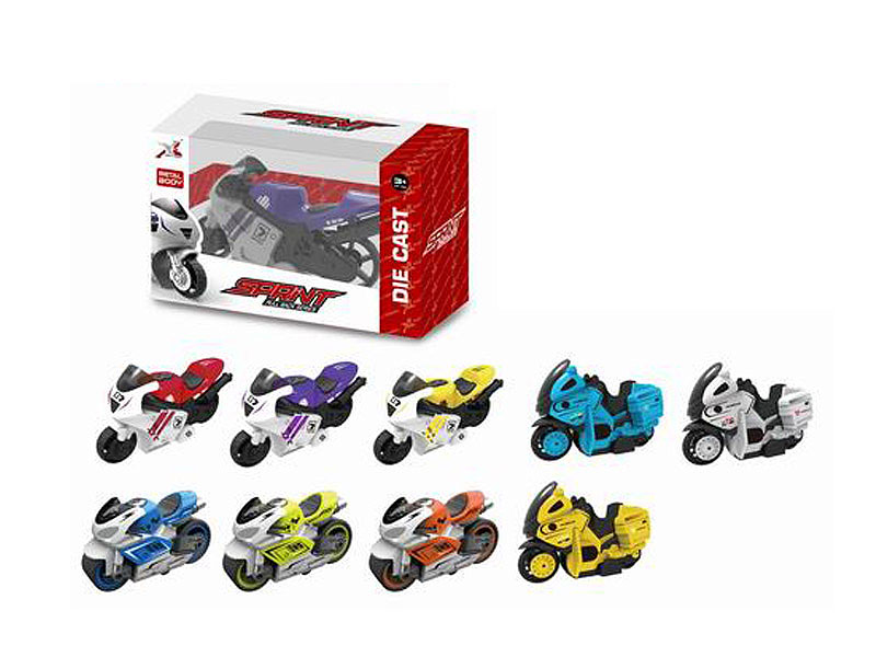 Die Cast Motorcycle Pull Back toys