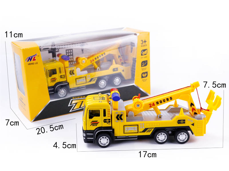 1:55 Die Cast Construction Truck Pull Back W/L_M toys