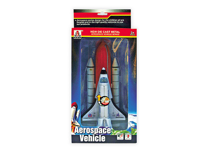 Die Cast Space Plane Pull Back W/L_M toys