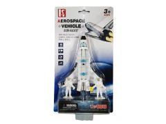 Die Cast Space Plane Pull Back W/L_M toys