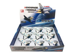 Die Cast Space Plane Pull Back W/L_M(9in1）