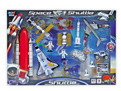 Die Cast Space Plane Set Pull Back W/L_M toys