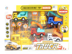 Pull Back Construction Truck Set