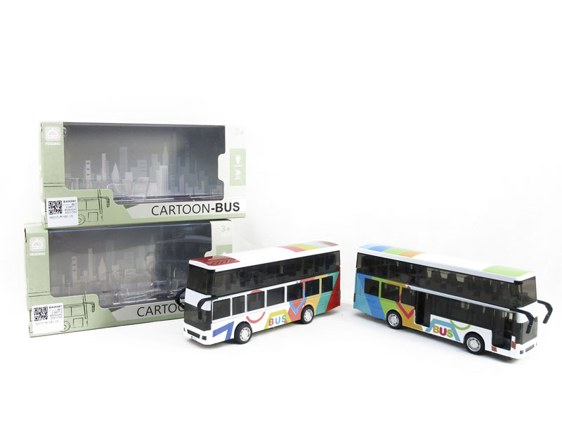 Die Cast Bus Pull Back W/L_M(2C) toys