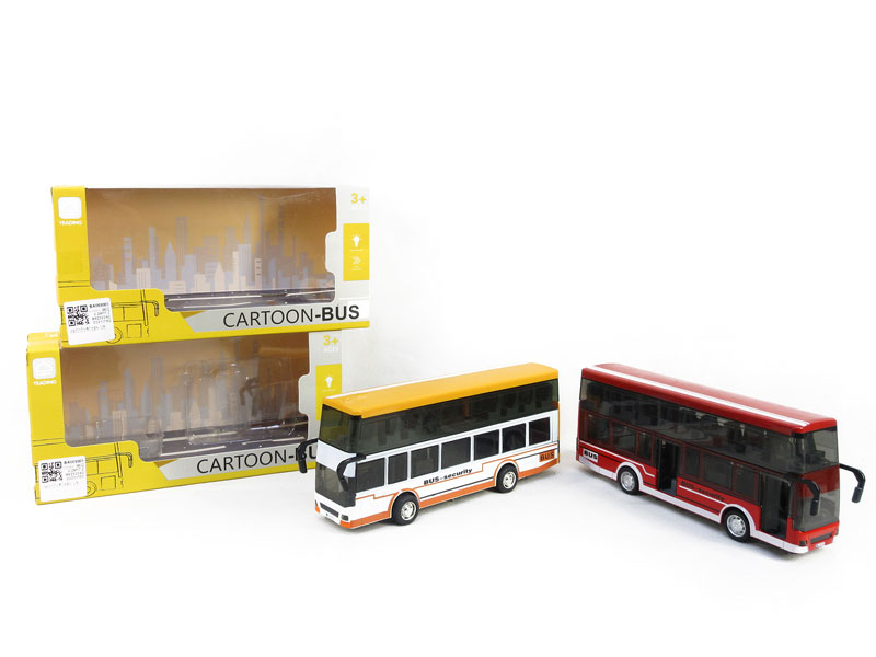 Die Cast Bus Pull Back W/L_M(2C) toys