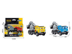 Die Cast Construction Truck Pull Back(3C)