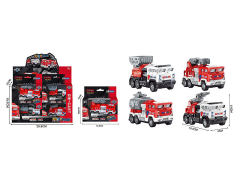 Die Cast Fire Engine Pull Back(12in1)