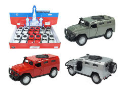 Die Cast Armorde Car Pull Back W/L_S(12in1)