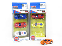 Die Cast Sports Car Pull Back(3in1)