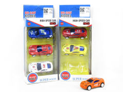 Die Cast Sports Car Pull Back(3in1) toys