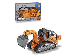 1:32 Die Cast Construction Truck Diy Pull Back W/L_M