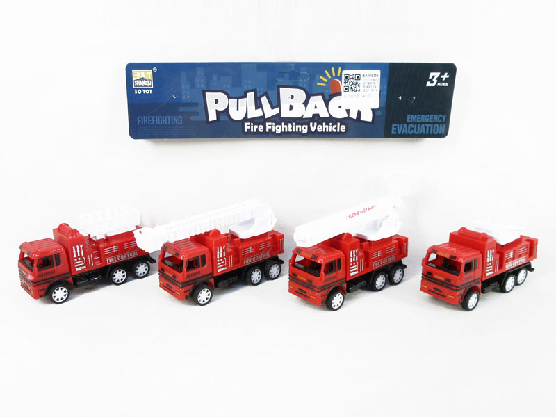 Pull Back Fire Engine(4in1) toys