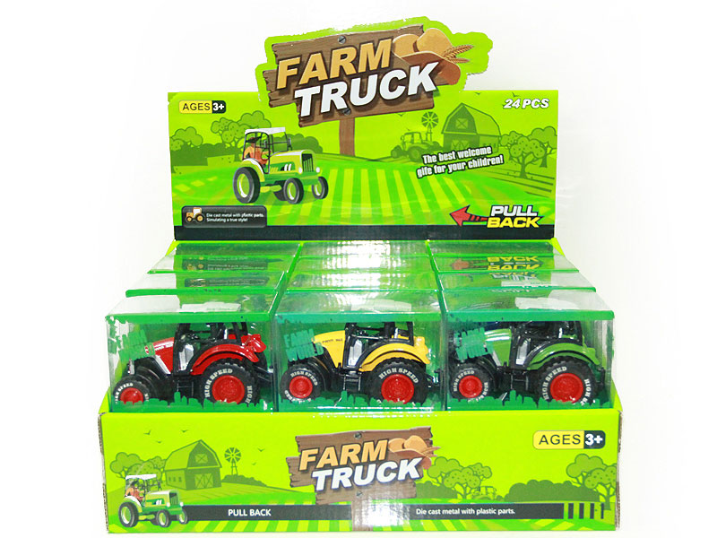 Die Cast Farmer Car Pull Back(24in1) toys