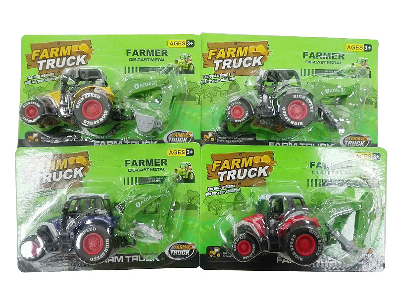 Die Cast Farmer Car Pull Back(4C) toys