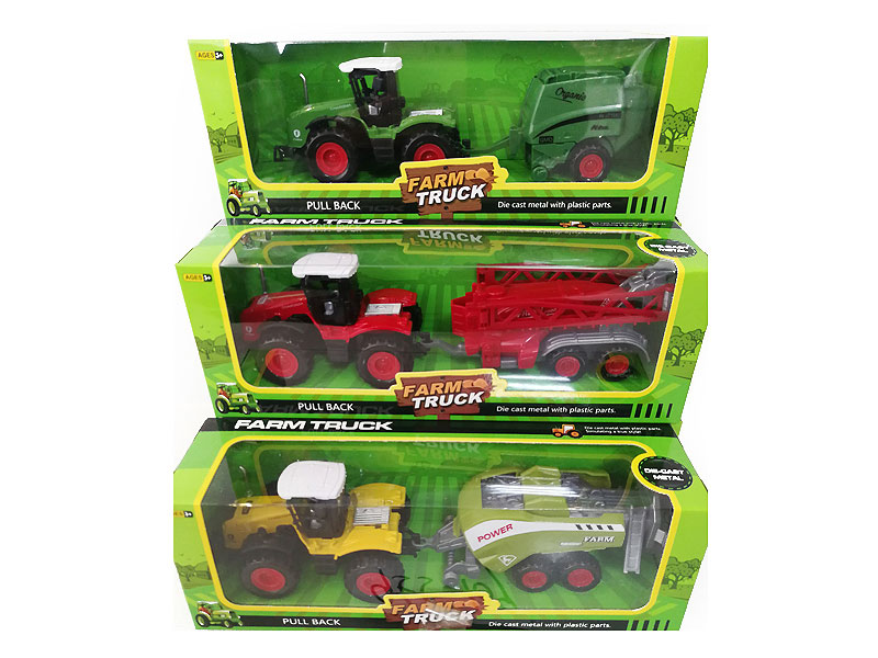 Die Cast Farmer Car Pull Back(3S3C) toys