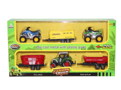 Die Cast Farmer Truck Set Pull Back toys