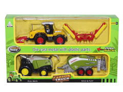 Die Cast Farmer Truck Set Pull Back