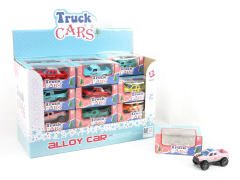 Die Cast Cross-country Car Pull Back(24in1)