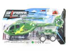 Pull Back Helicopter & Free Wheel Cross-country Car