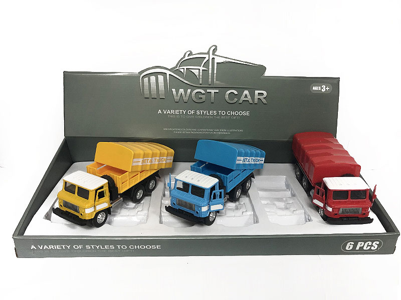 Die Cast Traffic Car Pull Back W/L_S(6in1) toys